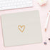 Seorsok Square Aesthetic Cute Heart Mouse Pad,Office Home Personalized Mouse Mat Design,Waterproof Funny Mousepad,Non-Slip Rubber Base Computer Mo...
