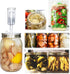 Fermentation Lids, Fermentation Kit- 2 Mason Jars Fermenting Lids, 2 Airlocks for Fermenting, 4 Grommets, Fermentation Kit for Making Hot Sauce Pi...