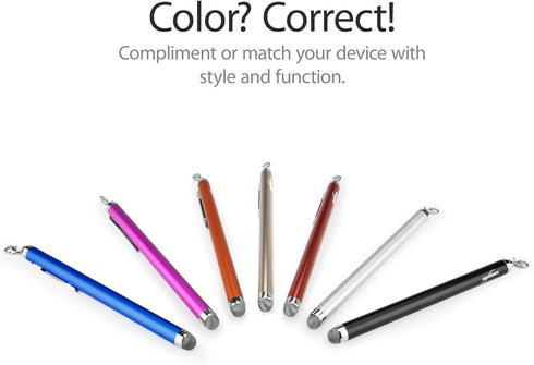 BoxWave Stylus Pen Compatible with Clover Mini - EverTouch Capacitive Stylus, Fiber Tip Capacitive Stylus Pen for Clover Mini - Jet Black......