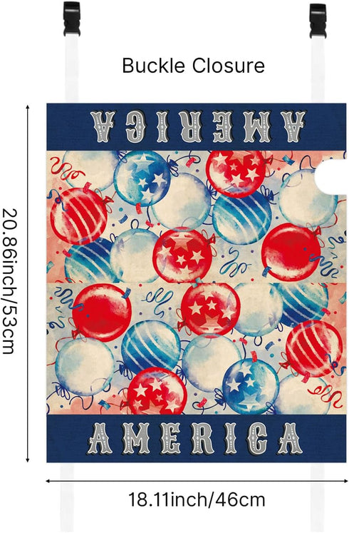 American Flag Mailbox-Covers - 21x18 Welcome Mailbox Wraps for Independence Day 4th of July - Outdoor-Garden Home Yard Decor ?No Magnetic?...