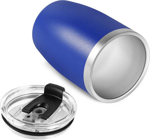 VEGOND Stainless Steel 12 oz Tumblers bulk Vacuum Insulated Double Wall Travel Tumbler with Lid and Straw Reusable Tumbler, Royal Blue 1 Pack...
