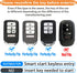 Sindeda for Honda Key fob Cover with Leather Keychain,Soft TPU Full Cover Protection,Key fob case Compatible With Honda Accord Civic CRV Pilot Ody...