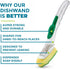 Libman Dish Wand & Curved Kitchen Brush Bundle - Dishwashing Cleaner Scrubber & Non Scratch Dishwand Scrub Sponge with Scouring Sponges Refills - ...