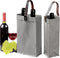 2 Pcs Wine Carrier Tote Bag Reusable Single Double Wine Bags for Wine Bottles Gifts for Birthday,Wedding,Picnic Party,Christmas...
