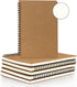 EUSOAR College Blank Spiral Notebook, A5 6packs 5.5"x8.3" 120 Pages Blank Travel Writing Journal, Memo Notepad Sketchbook, Students Office Busines...