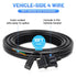 Vehicle-side 4 Pin Trailer Wire Connector 10 Feet Heavy Duty 18AWG 4 Way Flat Female Trailer Wiring Harness Towing Replacement 4 Prong Trailer Lig...