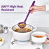 13 inch Silicone Soup Ladle: U-Taste 600ºF Heat Resistant 4 oz Large Non-stick Seamless Rubber Kitchen Deep Serving Spoon with Non-slip Solid Long...