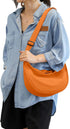 Medium Nylon Crossbody Crescent Bag for Women Men Fashionable Shoulder Bag with Adjustable Strap for Everyday Casual Travel...