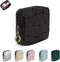 4.5" Mini Makeup Bag for Women, Small Black Cosmetics Bag for Purse, Portable Makeup Pouch with Zipper for Girls (Black, Small)...