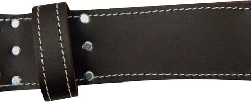 McGuire-Nicholas Men's Standard 2 3/4" inch Oil Tanned Leather Tool Work Belt for 29"-46" Waist, Dark Brown, 3"...