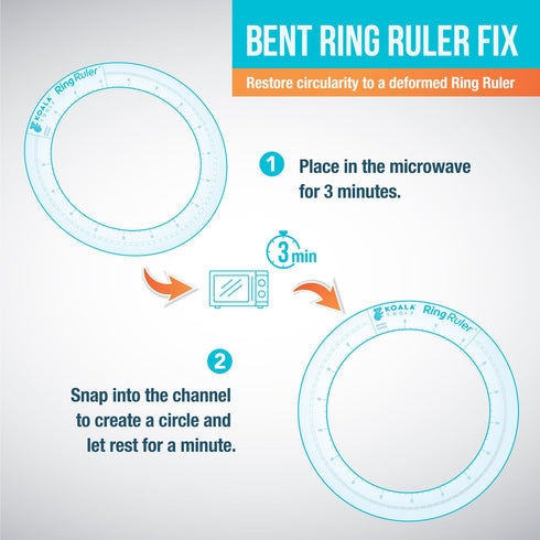 Koala Tools | Ring Ruler Combo Pack - Circle Stencil & Templates Tools | 1"- 3.5" & 3" - 6" Adjustable Diameter - Geometric Tool for Drawing Circl...