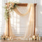Wedding Arch Draping Fabric, 1 Panel 28" x 19Ft Champagne Sheer Backdrop Curtain for Ceremony, Party Ceiling Decor - Arch Decorations and Ceiling ...