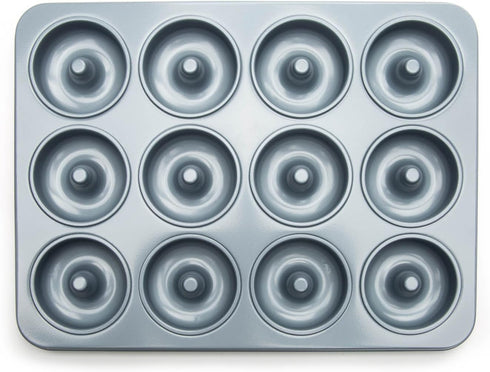 Fox Run Non-Stick Mini Donut Pan, 12-Cavity Donut Mold, Makes 2" Bite Sized Donuts...
