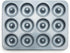 Fox Run Non-Stick Mini Donut Pan, 12-Cavity Donut Mold, Makes 2" Bite Sized Donuts...