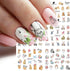 12 Sheets Rabbit Nail Stickers Animal Water Transfer Nail Decals Holographic Art Sticker Decal Rabbit Butterfly Flower Nail Art Design for Women G...