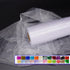 White Tulle Organza Fabric Rolls, Crystal Organza 12" by 50 Yards (150 ft) Sheer Nylon Silky Shiny Netting Spool Bolt for DIY Craft Table Runner W...
