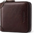 Mens Genuine Leather Zipper Wallet RFID Secure Large Capacity Double Fold Multi-card Leather Wallets for Men and coin purse...