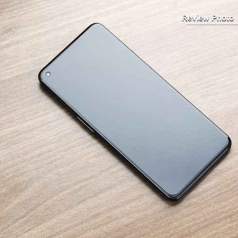 Ibywind Screen Protector For OnePlus 9 5G,with 2Pcs Tempered Glass,1Pc Camera Lens Protector,1Pc Backing Carbon Fiber Film [Fingerprint Reader,Eas...