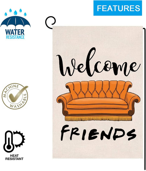 Fri Themed Welcome Home Decor Garden Flag Yard Porch House Flag for Outside Decoration (Welcome Fri)...