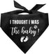 I Thought I was The Baby Dog Bandana, Dog Bandana, Dog Scarf Accessories, Dog Triangle Scarf, Dog Bandana for Small Medium Large Dog, Pregnancy An...