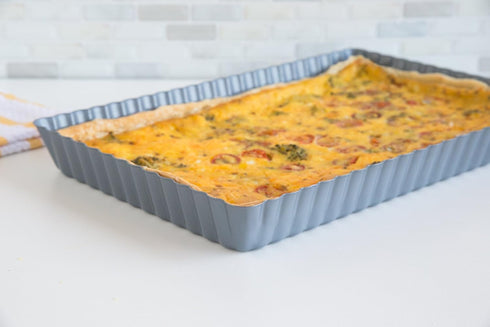 Fox Run Rectangular Loose Bottom Tart/Quiche Pan, Preferred Non-Stick, 11-Inch...
