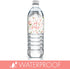 Baby in Bloom Baby Shower Water Bottle Labels, 20 Waterproof Stickers for Pink Floral Boho Girl Baby Shower...