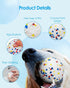 2PCS 3.15" Dog Balls for Aggressive Chewers, Indestructible Dog Ball, Puppy Chew Toys for Teething, Dog Chew Toy, Tough Dog Toys for Large Medium ...