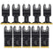 10PCS Titanium Oscillating Saw Blades, Universal Oscillating Multitool Blades Metal Cutting Quick Release for Hard Material Metal Nails Wood Plast...