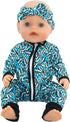 SOTOGO 5 Sets Doll Clothes Outfits Jumpsuits with 5 Headbands for 14 to 17 Inch New Born Baby Doll, 15 Inch Baby Doll and American 18 Inch Doll Cl...