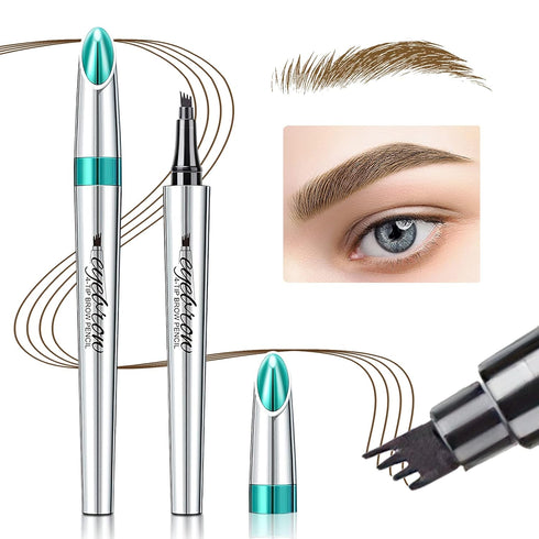 Eyebrow Pencil Eyebrow Microblading Pen - Eye Makeup Eyebrow Pen Micro 4 Point Brow Pen Lift & Snatch Eyebrow Microblading Pen Long-Lasting Waterp...