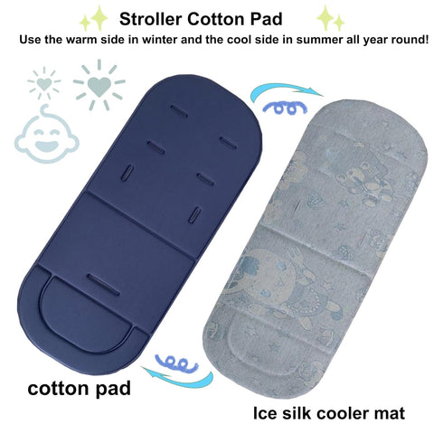Baby Stroller Seat Liner for Stroller Universal Baby Stroller Cooling Cotton Pad Infant Car Stroller Accessories Breathable Mat for Pushchair Car ...