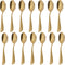 HANSGO 14PCS Hammered Coffee Spoons, Stainless Steel Espresso Spoons Gold Tea Spoons for Dessert Coffee Tea...