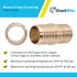 SharkBite 1-1/2 Inch Brass Crimp Coupling, PEX Pipe, PE-RT, UC0141...
