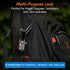 TSA Approved Cable Luggage Locks, Re-settable Combination with Alloy Body, Black 2 Locks....