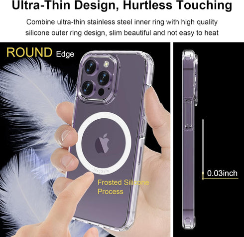 Universal MagSafe Ring, 5 PCS Magnet Sticker Magnetic Adapter Ring Compatible with Magsafe Accessories & Wireless Charging for iPhone 15/14/13/12 ...