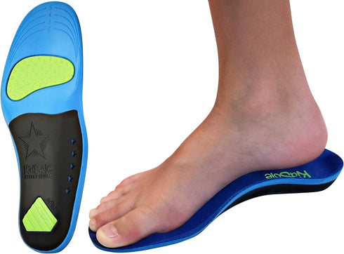 Children's Memory Foam Starry Shield Arch Support Insole for Comfort, Cushion & Arch Support by KidSole ((24 CM) Kids Size 2-6)...