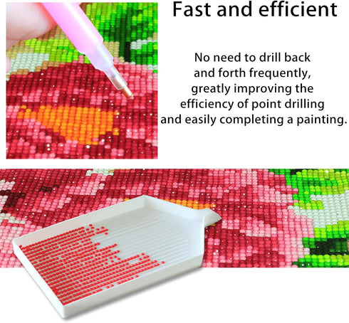 11PCS Plastic Diamond Painting Trays, 3.8 x 2.2 Inches Bead Sorting Trays?rhinestone tray Organizer?Diamond Painting Accessories and Tools for DIY...