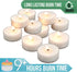 Stonebriar 20 Count Unscented Mega Oversized Clear Cup White Tea Light Candles with 9 Hour Burn Time...