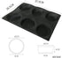 Bluedrop Silicone Bun Bread Form Round Shape Bread Tray Perforated Bakery Molds...
