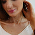 Dainty Pearl Choker Necklace Adjustable Gold Barque Pearl Beaded Chain Necklace for Women Simple Gold Pearl Pendant Necklace Bridesmaid Wedding Je...