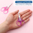 8Pcs Scissors for Crafting Stainless Steel Scissors with Protective Cover Mini Detail Craft Scissors Straight Fine Tips Design for Crafting Facial...