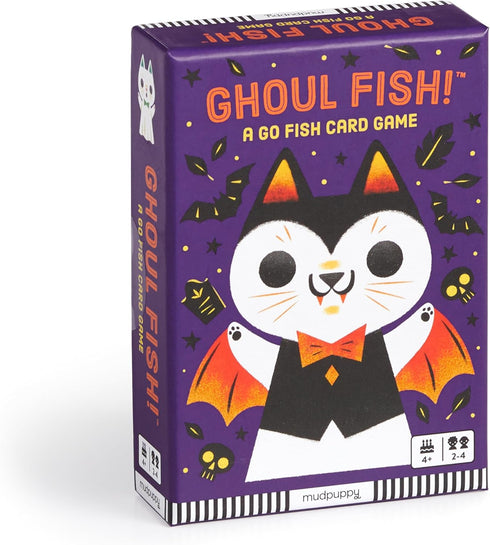 Mudpuppy Ghoul Fish! – A Spooky Ghost Cat Version of Classic Kids Go Fish Card Game with Color Matching and Pattern Recognition for Children...