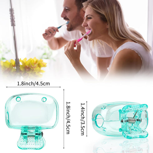 Toothbrush Head Cover Cap 6 Pack Toothbrush Coverings Clips Portable Toothbrush Protector Toothbrush Storage Head Cover for Bathroom Home Travel T...