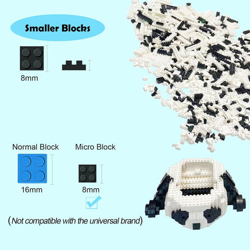 Panda Mini Building Block Set, Micro Animal Building Bricks for Adults, Miniature Animal Block Sets Gifts for Friends (1325 pcs)...