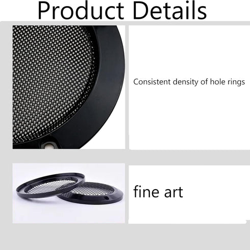 2pcs Speaker Grills Cover Metal Speaker Grill Mesh Round Woofer Guard Protector Cover Circle Speaker Grill Mesh Decorative with Screws......