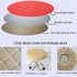 Levoberg Round Stool Cushion Faux Leather Barstool Chair Cover with Elastic 13.77inch Brown Lattice...