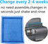 6 Pcs Aquarium Filter Cartridge Compatible for Aqua-Tech 20-40/30-60 Power Filters,Replacement for AquaTech EZ-Change #3...