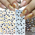8Sheets Gold Maple Leaf Nail Stickers 3D Fall Nail Art Supplies Holographic Autumn Nail Art Sticker Maple Leaves Design Foils Laser Shiny DIY Nail...