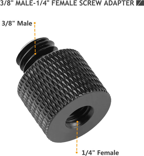 4 Pcs Camera Screw Adapter Thread 1/4" Male to 3/8" Female and 3/8" Male to 1/4" Female Adapter Set for Camera Monitor, Tripod, Mount...