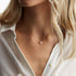 Stainless Steel Pearl Jewelry Set for Women Faux Pearl Choker Necklace Dainty Small Pearl Bracelet Set Gold Plated for Bridal Wedding...